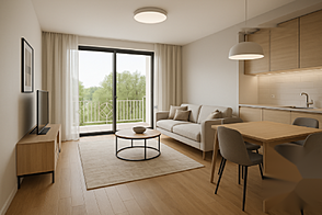 Квартира, состоящая из одной комнаты, расположенная в Вич.