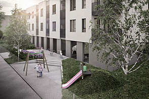 В Любляне, район Виць, квартира с 3 комнатами.