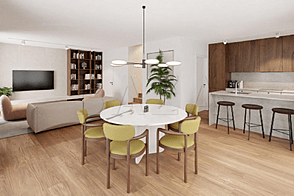 Дом Чёрна Вас имеет два этажа.