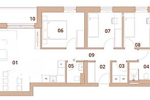 Четырехкомнатная квартира в центральной части города
