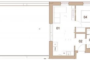 Квартира с двумя комнатами в центре города