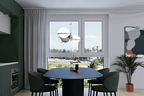 Квартира с двумя комнатами в районе Бежиград