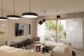 Трехкомнатная квартира в районе Бежиград