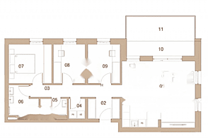 4-комнатная квартира в центральной части города