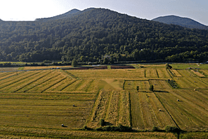 Усадьба, сельское хозяйство в Березовице неподалеку от Любляны, Горичица.