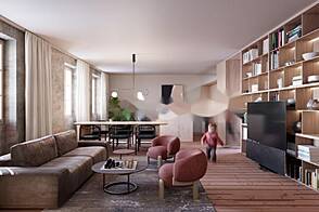 Квартира с четырьмя комнатами в Центральной части