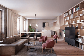 Квартира с четырьмя комнатами в Центральной части