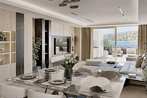 Квартира с тремя комнатами рядом с пляжем