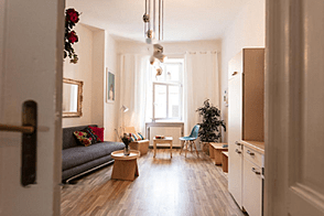 Квартира с 2,5 комнатами, расположена в Старом Любляне на улице Трубарева