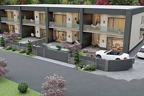 Новый дом с террасой в районе Любляны Мосте - Полье