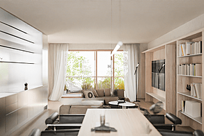 Трёхкомнатная квартира в Бежиграде