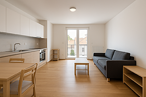 Квартира с тремя комнатами в центральной части города.