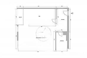 Квартира на две комнаты в центре города.