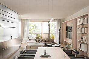 Трехкомнатная квартира в районе Бежиград