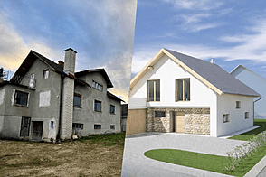 Дом расположен в Боштане.