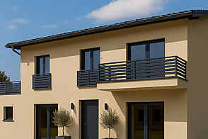 Квартира с четырьмя комнатами в Шкофие