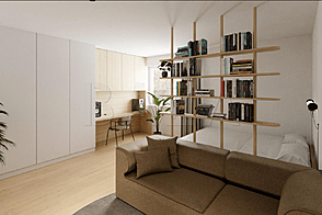 1,5-комнатная квартира в районе Шишка