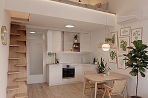 Гарсоньера в новом доме в центре Любляны