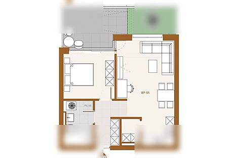 Двухкомнатная квартира БП-С5 (продажа): 3