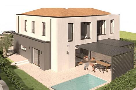 Дом-дуплекс с плавательным бассейном: 4