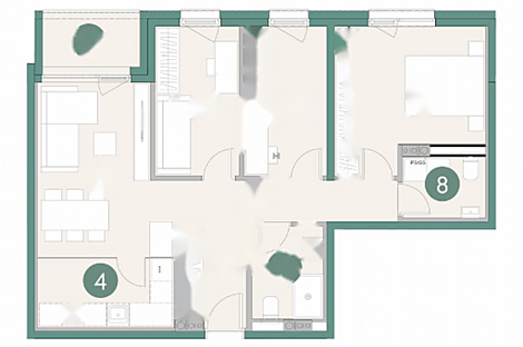 Квартира на Шлозаревой улице, 4 комнаты.: 7