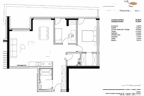 Трёхкомнатная квартира Копер: 2