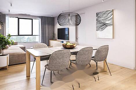 Квартира с тремя комнатами в Козине: 14