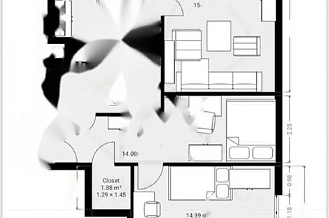 Квартира с двумя комнатами в Присойе: 13