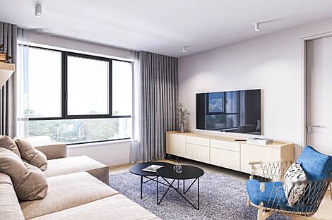 Квартира на три комнаты в Дивача: 21