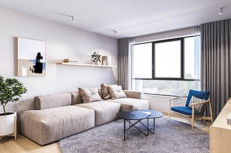 Квартира на три комнаты в Дивача: 22