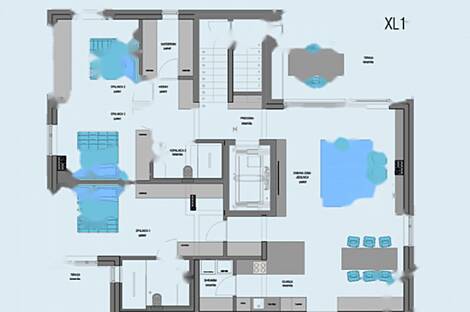 Квартира 'Момэнто' с четырьмя комнатами: 14