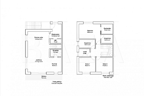 Дом Чёрна Вас имеет два этажа.: 8