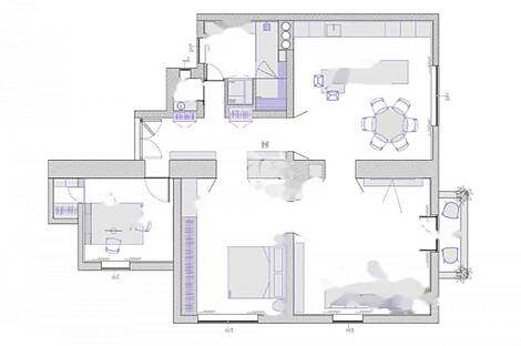 Трёхкомнатная квартира в центре.: 2