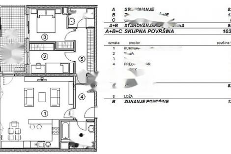 Трехкомнатная квартира в Любляне: 14