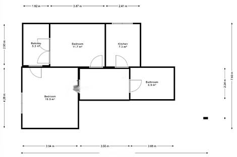 Квартира с двумя комнатами в Трново: 2