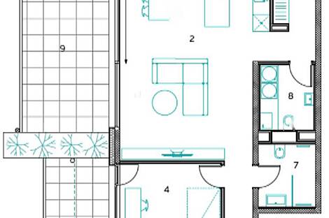 Четырехкомнатная квартира в Юрцковом поселении.: 9