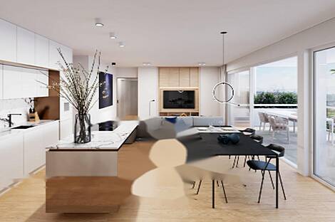 Жилье на Руднике с четырьмя комнатами: 9