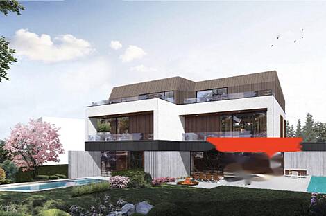 Двухквартирный дом в Любляне, район Вич.: 4