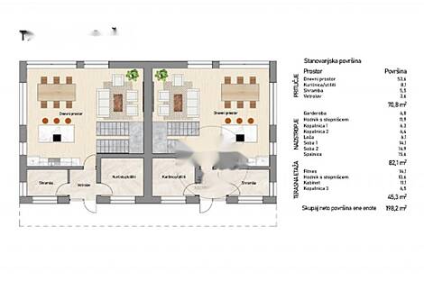 Новый Дравлье: дом дуплекс: 7