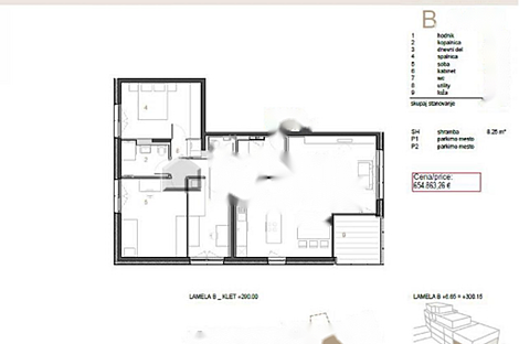 Четырехкомнатная квартира в центре.: 4