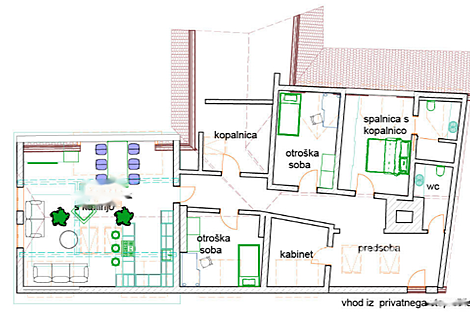 4-5-комнатная квартира, Центр: 4