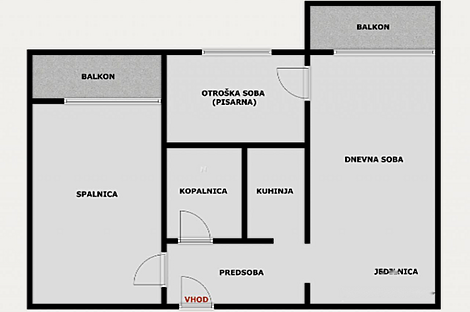 Трёхкомнатное жильё в районе Дравль: 2