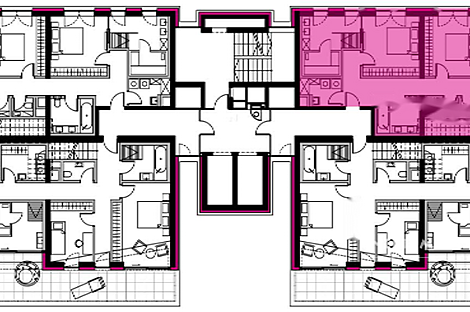 Четырехкомнатная квартира в Любляне, район Шишка: 11