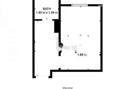 1-комнатная квартира в центре: 2