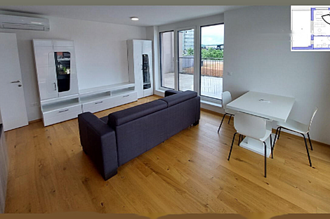 Двухкомнатная квартира с дополнительным помещением в районе Ново БТЦ.: 10