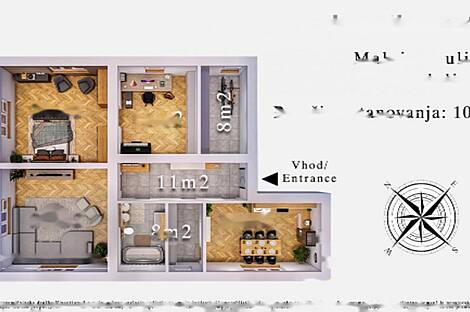 Четырехкомнатная квартира в Новом Коделеево: 2