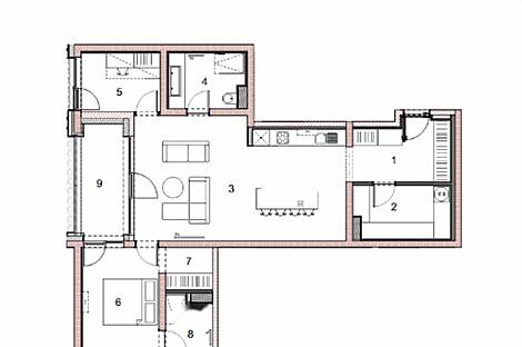 Трехкомнатная квартира в районе Бежиград: 10