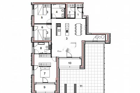 Квартира с четырьмя комнатами в Бежиграде.: 15