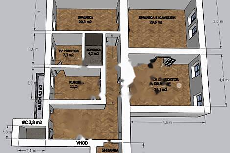 Апартаменты с четырьмя комнатами: 15