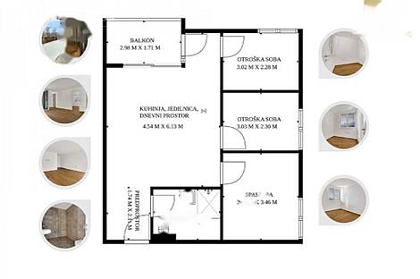 Квартира с 3,5 комнатами в Жидановом Квартале, Бежиград.: 26